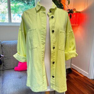 Wild & Alive washed denim shirt jacket (size M)